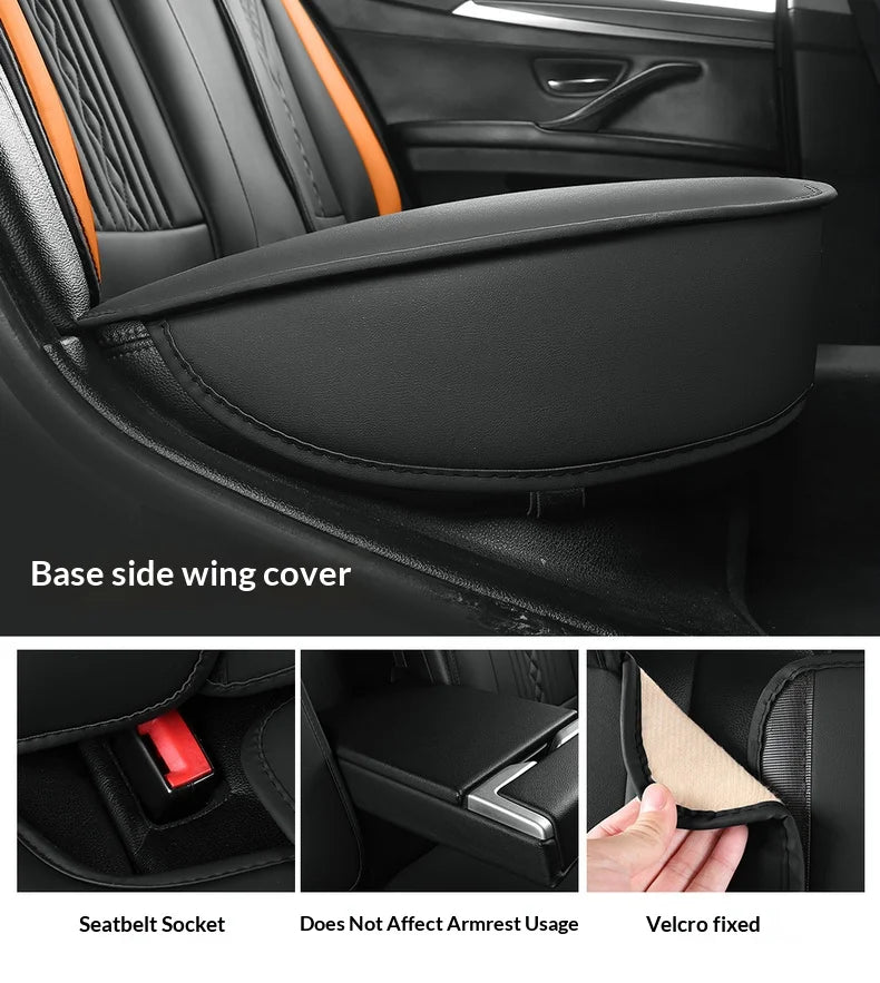 Five-seat universal car seat covers, suitable for all seasons and most vehicles.