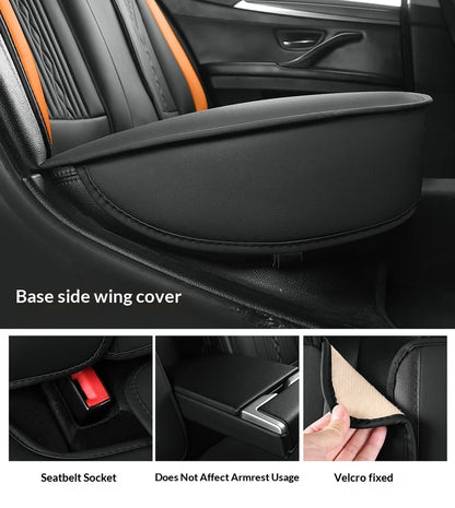 Five-seat universal car seat covers, suitable for all seasons and most vehicles.
