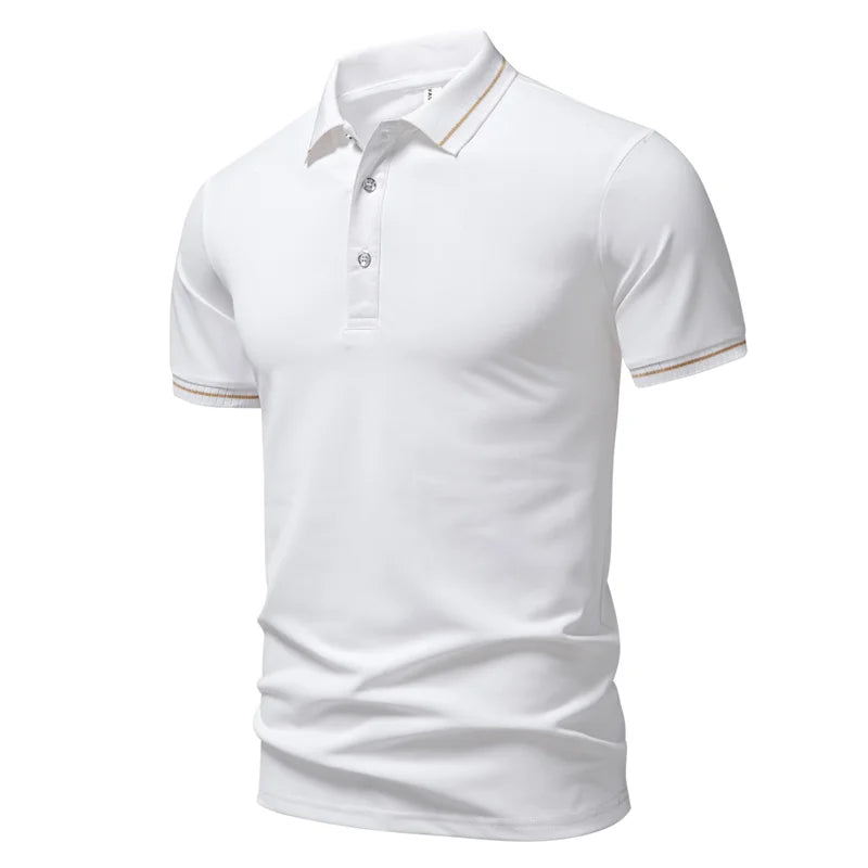 2026 Summer Casual Sports Quick-Drying Lapel Short-Sleeved POLO Shirt 6 Solid Color Shirt Cycling Suit Fitness Suit For Men 2XL