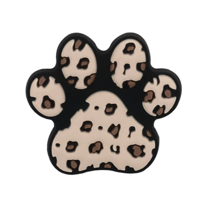 1/25pcs Leopard Print Shoe Charms for Hot Girl Women Shoe Decorations Pins Sandals Accessories Lipstick Heart Cherry Clog Buckle