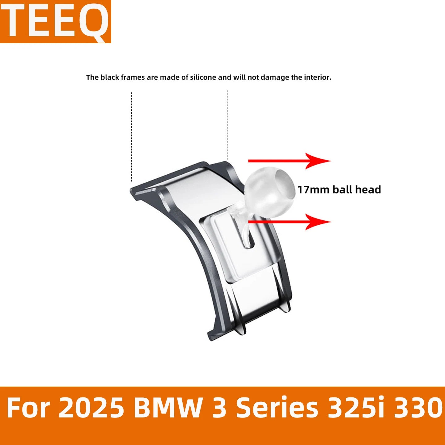 Car Phone Holder For 2025 2026 BMW 3 4 Series 330i 320 Exclusive Base GPS Stand Magnetic Chargre Interior Accessories