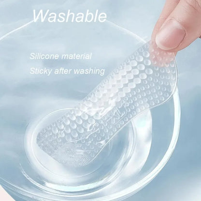 Upgrade Silicone Heel Stickers Heels Grips for Women Men Anti Slip Heel Cushions Non-Slip Inserts Pads Foot Heel Care Protector