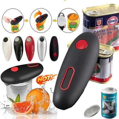 Portable Electric Can Opener Electric Can Opener Automatic Jar Bottle Machine Kitchen Opening Opener Tool One Touch Can Opener