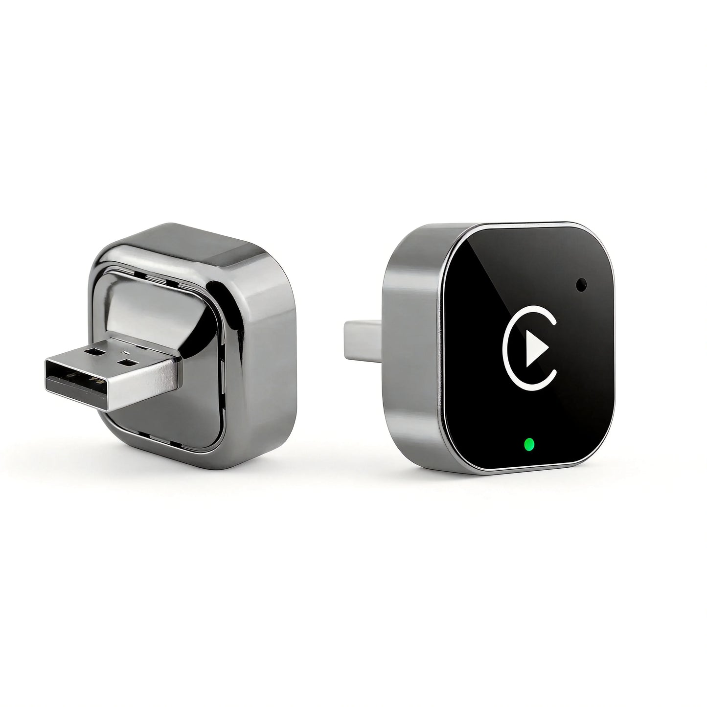 2-in-1 Wireless CarPlay & Android Auto Adapter, Plug & Play CarPlay Dongle Converts Wired to Wireless, Fast Auto-Connect, No Del