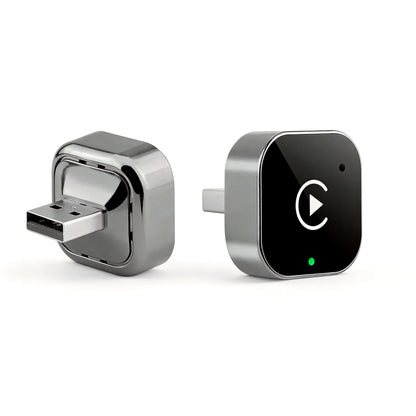 2-in-1 Wireless CarPlay & Android Auto Adapter, Plug & Play CarPlay Dongle Converts Wired to Wireless, Fast Auto-Connect, No Del
