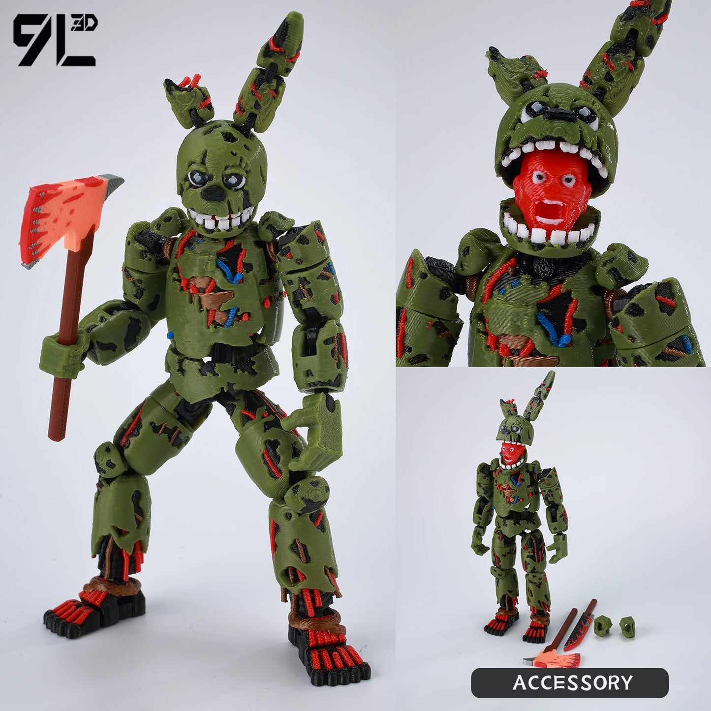 9L3D Invincible Slayer Daryl Dixon Lucky13 Action Figure Dummy13 Multi-Jointed Collectible Model Toys Titan13 Birthday Gifts T13