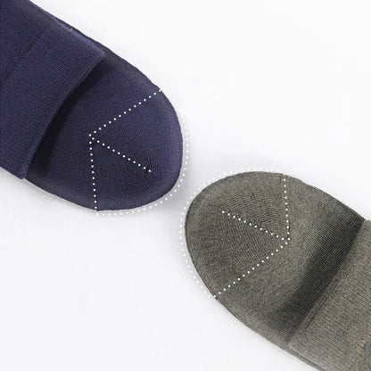 MiiOW 5 Pairs/Lot Men's Bamboo Fiber Socks Antibacterial Breathable Casual Business Men's Mid Tube Socks Mid-calf Sock Male Gift
