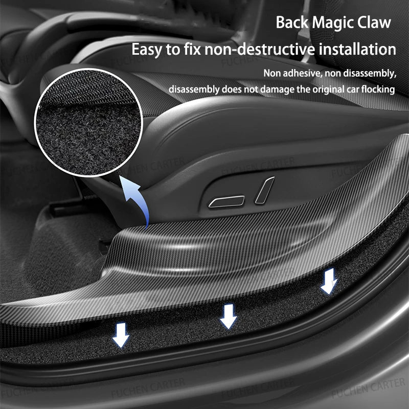 2 4 6 8 Pcs For Tesla New Model YL 2026 TPE Front Rear Door Sill Protector Threshold Strip Anti-kick Guard Panel Waterproof Pad