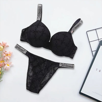 Sexy Lingerie Sporty Classic Padded Adjustable push up Lingerie Underwear Set Bras and Panty Set Victoria's Secret Women's