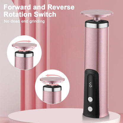 Electric Foot Callus Remover Heels Remove Wireless Rechargeable Foot Care File Cuticle Callus Remover with Replacement Sandpape