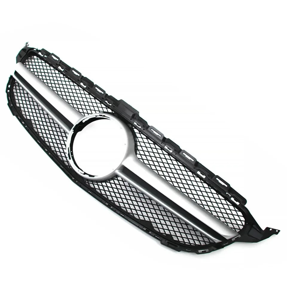 XVIP GTR Style Front Racing Grille For Mercedes Benz C-Class W205 2015-2018 C180 C200 C300 Chrome Diamonds Style Bumper Grilles