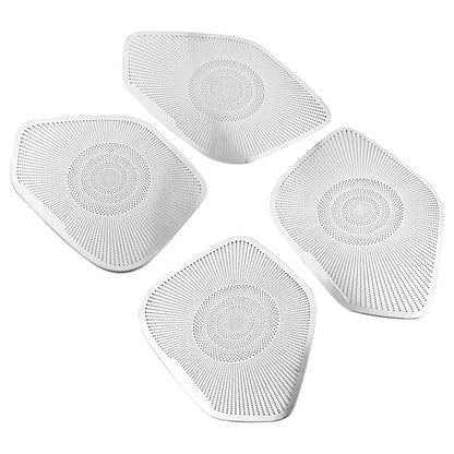 Interior Four Door Speaker Sound Horn Frame Protector Cover Trim for Peugeot 2008 2020 2021 2022 2023 2024 Car Accessories