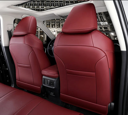 Custom Fit Car Accessories Seat Covers for Hyundai Santa Fe Tucson Elantra Palisade Kona Sonata Loniq 5-8 Seats Leather Full Set