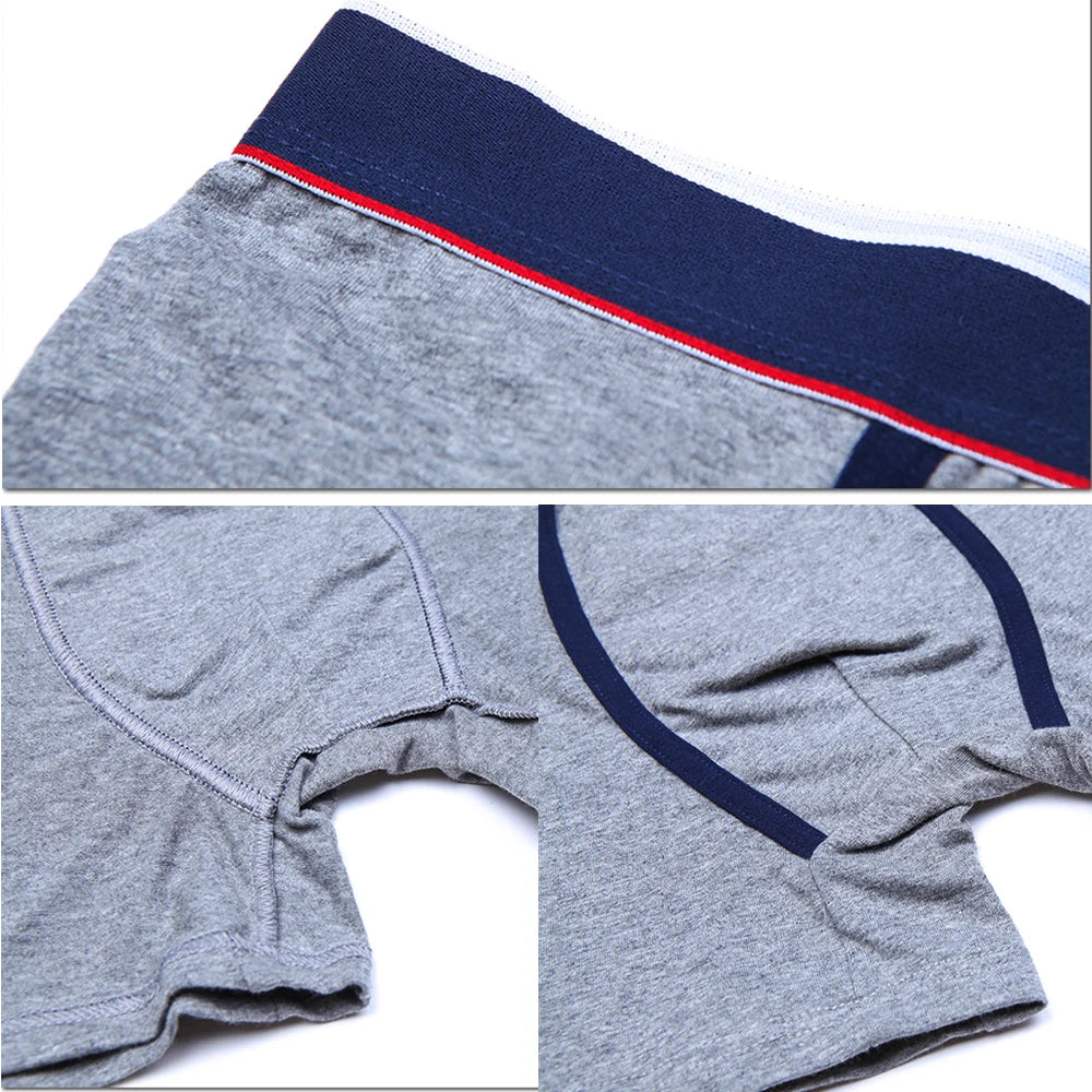 4Pcs Mens Underpants Sexy Boxers Underwear Man Cotton Men's Panties Brand Male Boxer Shorts