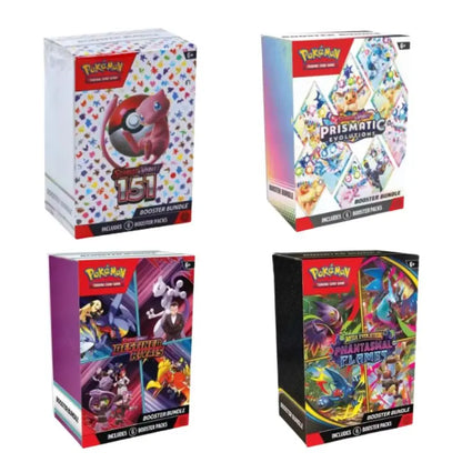 HOT! 72Pcs Pokemon Card Prismatic Evolutions PHANTASMAL FLAMES Scarlet Violet 72 Bolt English Booster Battle Transaction Card