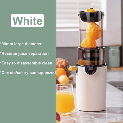200W Electric Slow Juicer Automatic Large Caliber Original Juicer Orange Celery Juicer Residue Juice Separation Fruit Juicer 2L