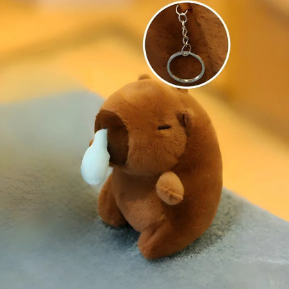 29styles Cartoon Capybara Plush Keychain Cute Stuffed Doll Toys Bag Pendant Hanging Decoration Kapila Doll Ornament Keyring Gift
