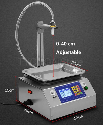 Digital Control Liquid Filling Machine Weighting Filling System 30g-15kg Capacity Alcohol Juice Milk Small Bottle Filler