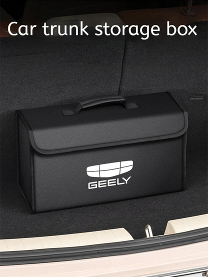 For GEELY coolray Starray emgrand emgrand tugella Car Trunk Storage Box Organizer Foldable Stowing Tidying Bag Car Accessories