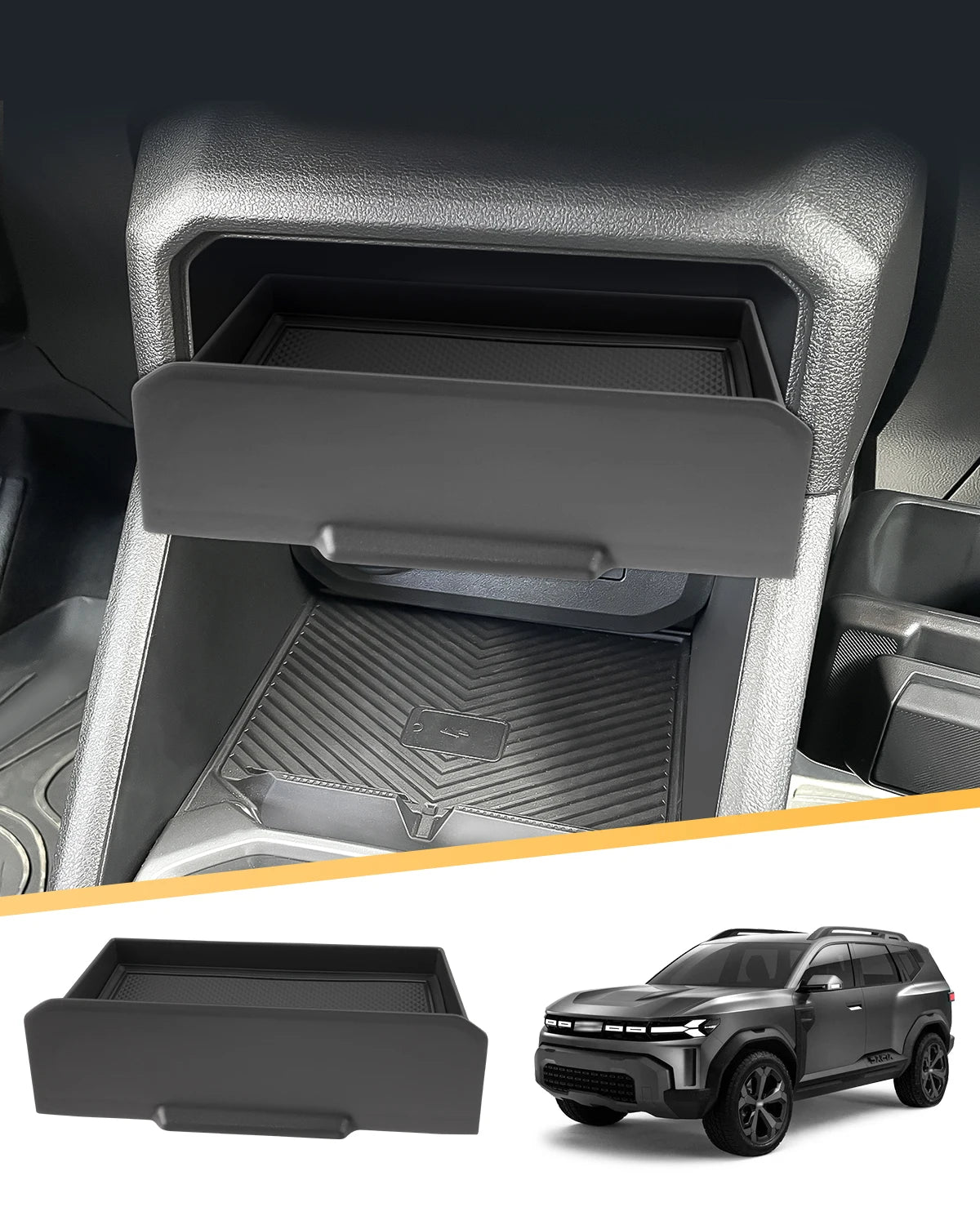 Car Central Storage Box For Dacia Duster 3 2024 2025 2026 Central Control Container Auto Dacia Duster 3 2025 Accessories