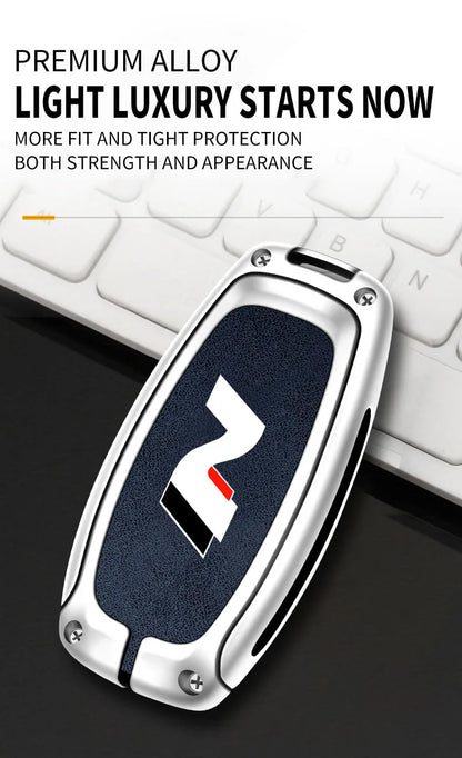 Modern High-End Hyundai Key Cover Suitable for N LINE N IX35 IX25 Tucson Sonata Car Key Case Luxury Design Vehicle Accessories