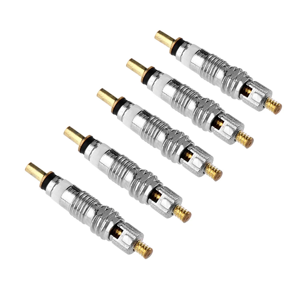5-1000Pcs Detachable Presta Bicycle Valve Core Replacement Brass CNC FV MTB Road Bike Tire Tubes Service Parts Repair Tools