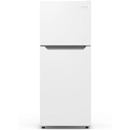 Frigidaire, Frost Free Top Mount 2 Door Apartment Size Refrigerator with Freezer, 10 CU FT