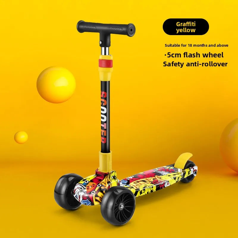 Children’s scooter for 14-year-olds:suitable for boys and girls, designed to help children develop their sense of balance