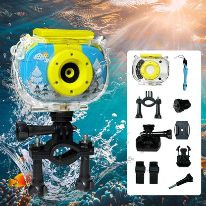 Kids Waterproof Camera 20MP Waterproof Underwater Digital Camera 1080P 10X Digital Zoom Screens Waterproof Digital Camera
