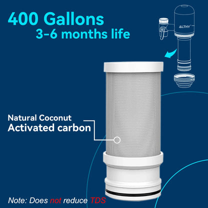 ALTHY Stainless Steel Faucet Tap Water Filter Purifier System, NSF Certified Reduces Lead, Chlorine & Bad Taste Kitchen