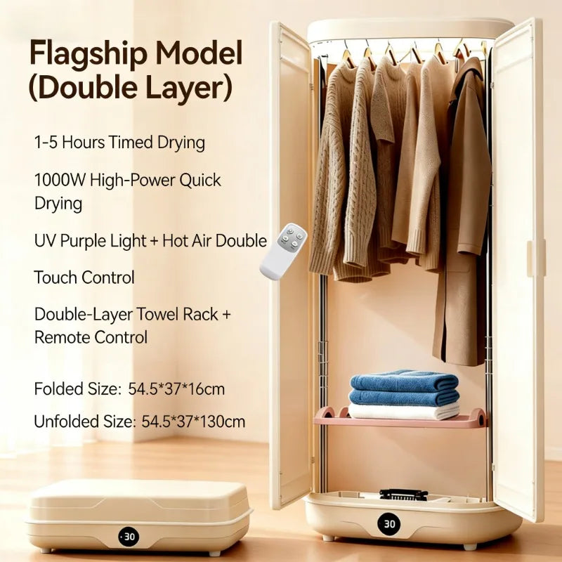Folding dryer for household clothes fully automatic air drying portable storage dryer for clothes household appliances