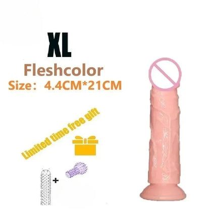 Dildos Sex Toys Dick Cheap Soft Female Vagina Clitoris Anal Masturbators Penis with Suction Cup 5 Colors Consolador Dildo Gode