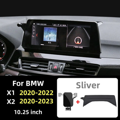 Car Screen Phone Holder For BMW X1 2020-2022 X2 2020-2023 Gravity Car Phone Holder Mobile Phone Air Vent Mount Car Accessories