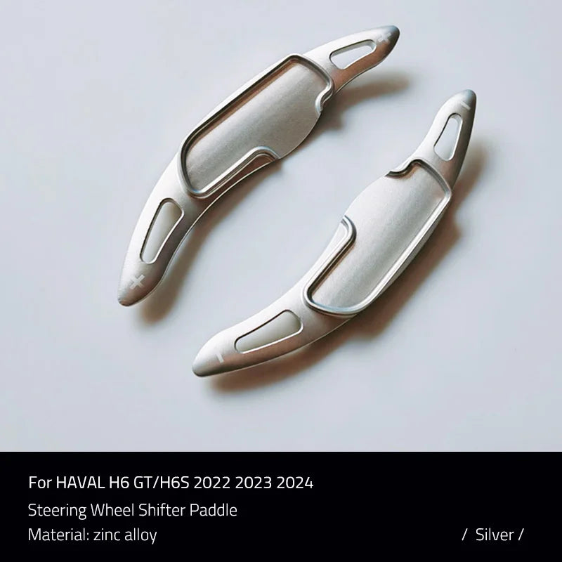 Car Steering Wheel Shifter Paddle Styling Interior Decoration Accessories Zinc alloy For Haval H6S/H6 GT 2022 2023 2024