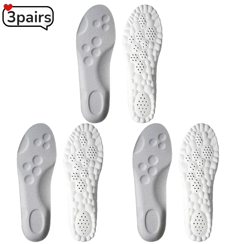 Upgrade Massage Sports Insoles Super Soft PU Insole for Feet Running Baskets Shoe Inserts Soles Arch Support Orthopedic Cushion