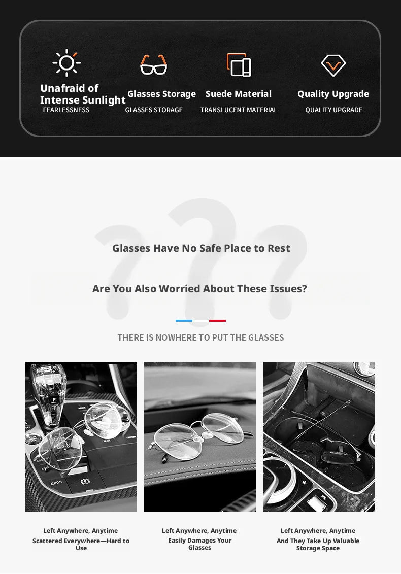 Compatible with Geely Galaxy L7 eyewear case L6/E5/Starship 7EMi car sunglasses holder, car sunshade storage box.