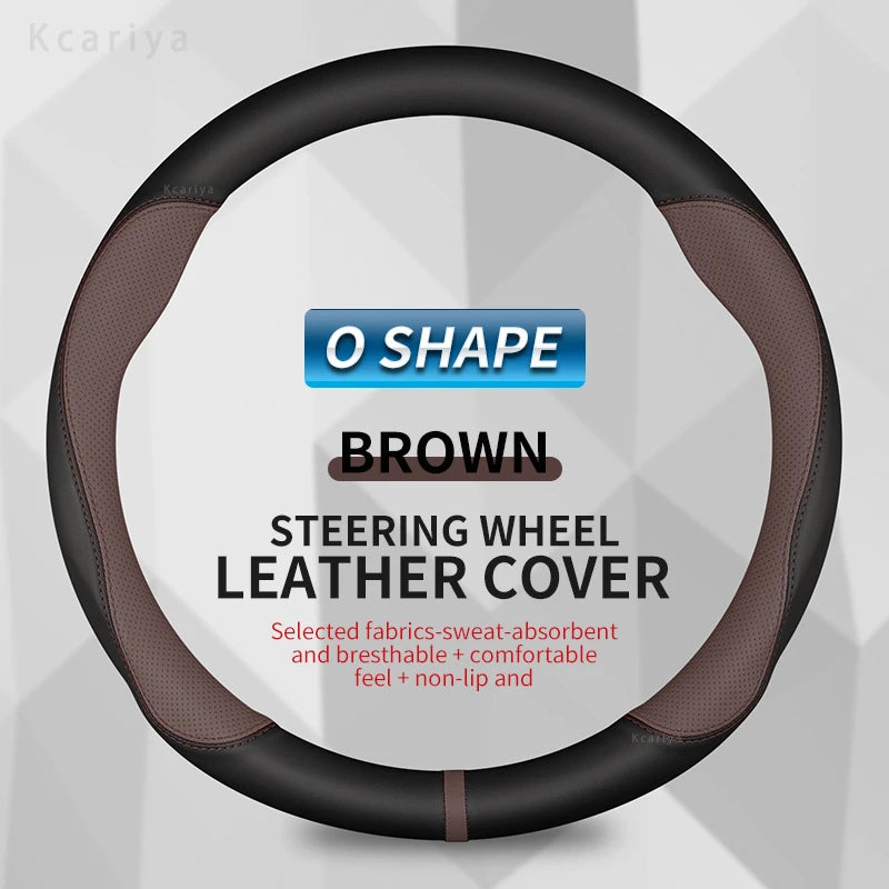 Car steering wheel cover For Mercedes A B C E R V CLASS CLA GLC GLK ML SLK VITO W123 W124 W203 W204 W176 W177 W212 W213 W221 245