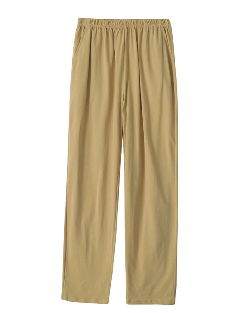 Pajama Pants Men's Pants Autumn and Winter 2025 New Printed Loose Pants Pure Cotton Spring & Fall Home Pants