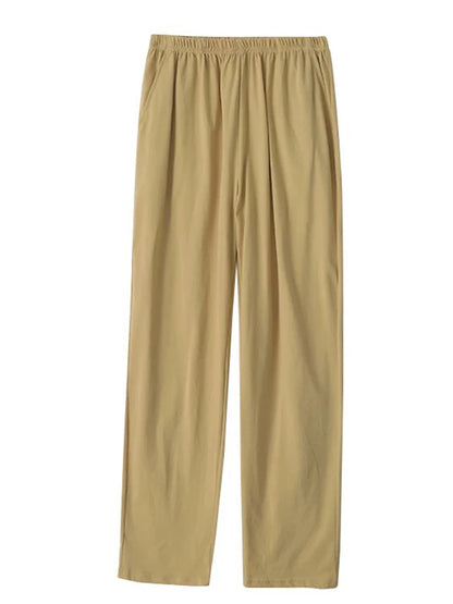 Pajama Pants Men's Pants Autumn and Winter 2025 New Printed Loose Pants Pure Cotton Spring & Fall Home Pants