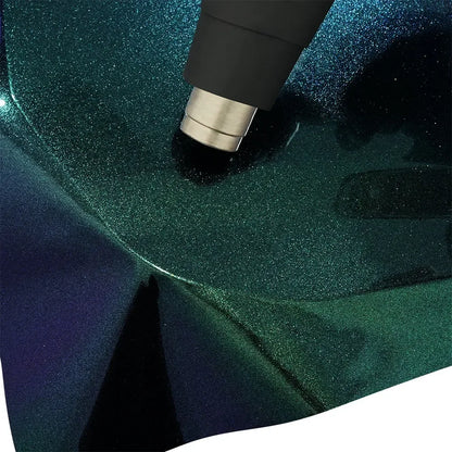 Car Wrap Vinyl Film Glossy PET Diamond Purple&Green PVC Car Engine Hood Decal Self Adhesive Motorcycle Auto Body Decoration Film