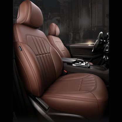 For Volkswagen VW Golf 6 GTI 2009 2010 2011 2012 Nappa Leather Custom Car Seat Covers for 2 Front Seats Protector Accessories