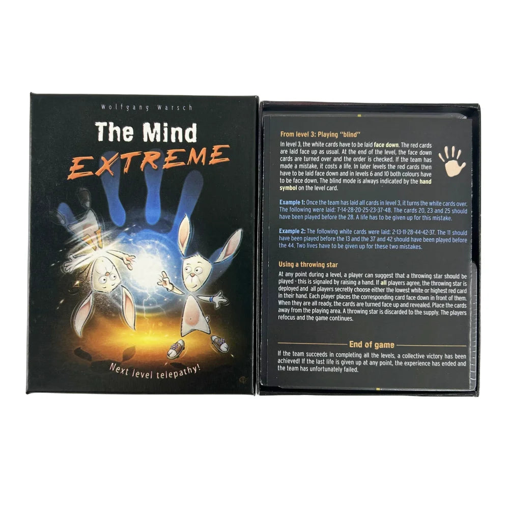 1/3/5/10 PCS The Mind Extreme Card Game Party Puzzle Board Game Team Experience Interactive Game Deck Wholesale