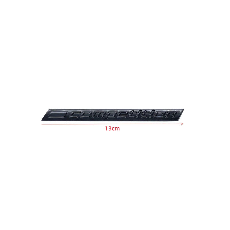 Car Trunk Emblem Badge Sticker Decals 3D ABS Glossy Black COMPETITION Logo Rear For M1 M3 M4 M5 M6 X1M X3M X4M X5M X6M