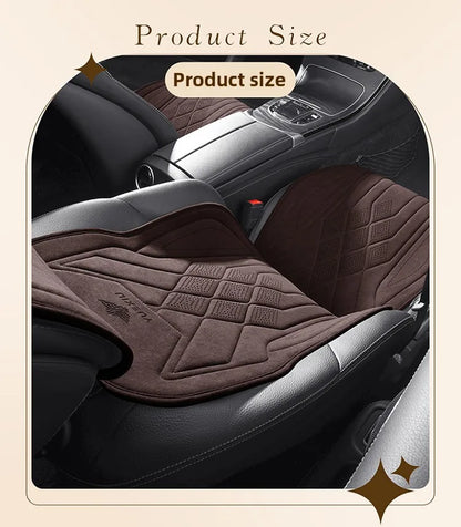 Perforated Suede Seat Cover Universal Four Seasons Cars Seats Covers Breathable Seat Non-slip Luxury Car Rams Latex Seat Cover