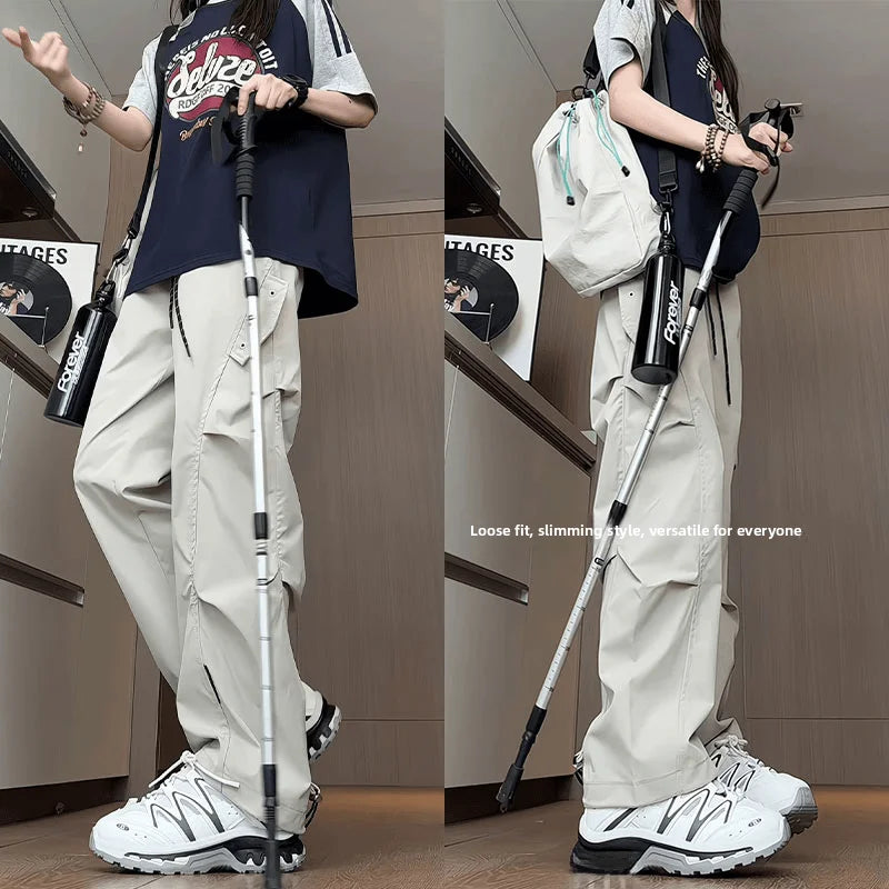 American Style Men's Outdoor Workwear Trousers Straight Leg Waterproof Skiing Hiking Pants Autumn Winter Casual Pants