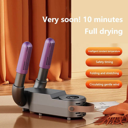 Intelligent Shoe Dryer With Both Dry And Wet Functions Deodorizing And Timed Design Foldable And Quick Drying Shoe Dryer