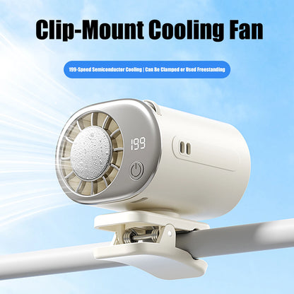 USB Backseat Cooling Fan 360° Rotation Car Clip Cooler Fan 199 Speeds Adjustable for Infant Kids Dogs Summer Road Trips