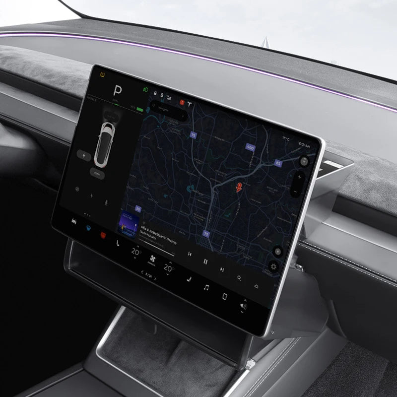 For Tesla Model3 Y Juniper 2025 central control screen Hidden Magnetic opening closing storage box tissue box storage accessorie