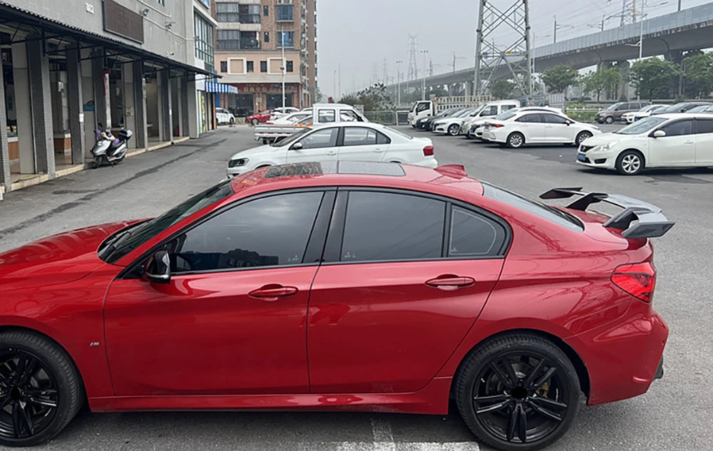Car Modification Universal Tail Wing Without Punching MP Large Tail Fixed Wing Carbon Grain GT Tail Spoiler Car accessories