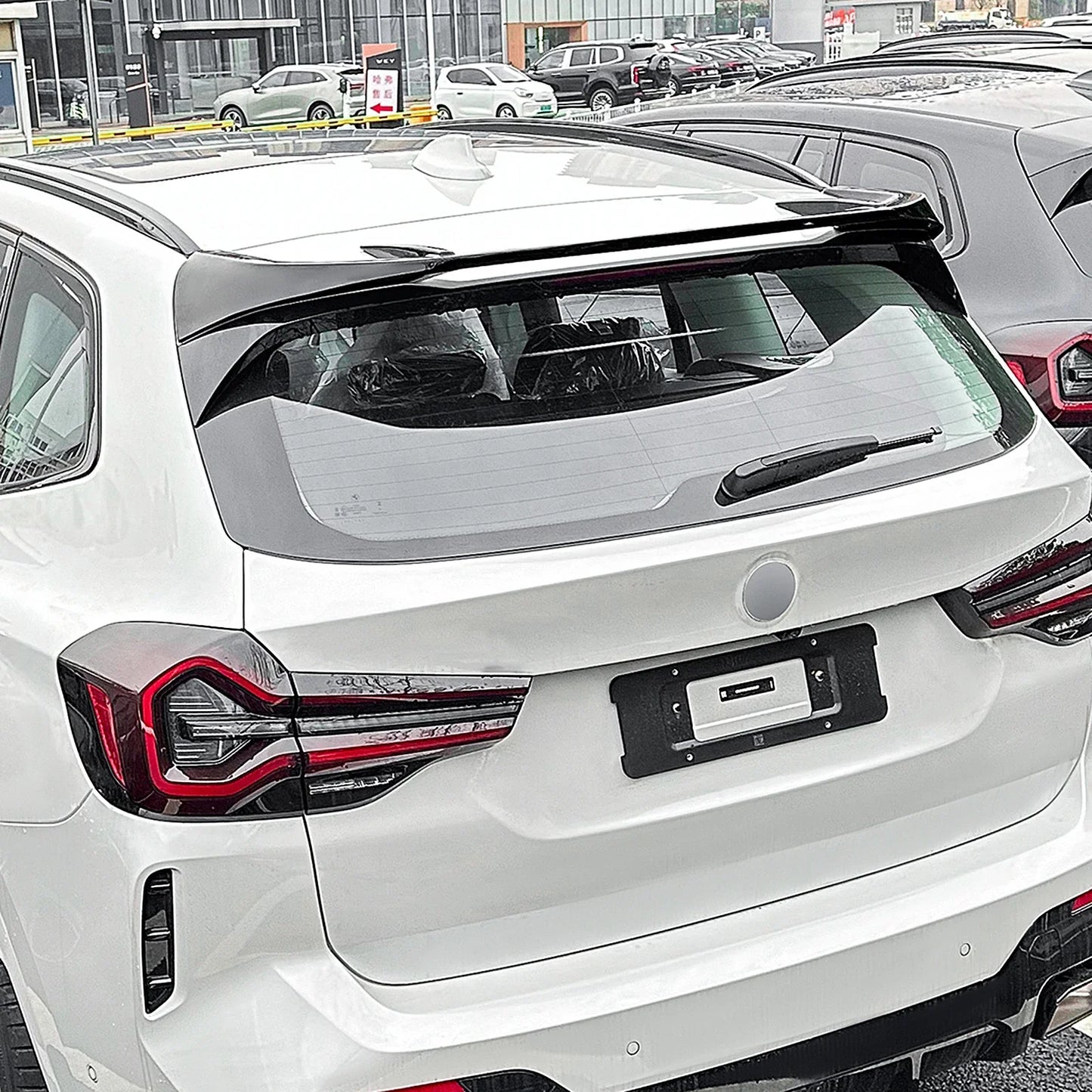 2018 -2024 for BMW X3 G01 M Sport Car MP Style Rear Roof Lip Spoiler Tail Fin Top Fixed Wing Refitted Parts Tuning Decoration